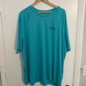 Bass Pro Shops Men's Teal Short Sleeve Performance Tee 3XL fishing